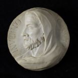 SCULTORE DEL XVIII SECOLO Winter. Round in carved marble.