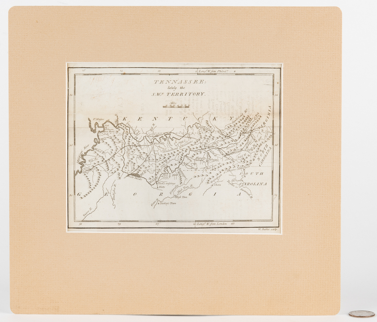 Carey 1796 Map of "Tennassee" - Image 2 of 11