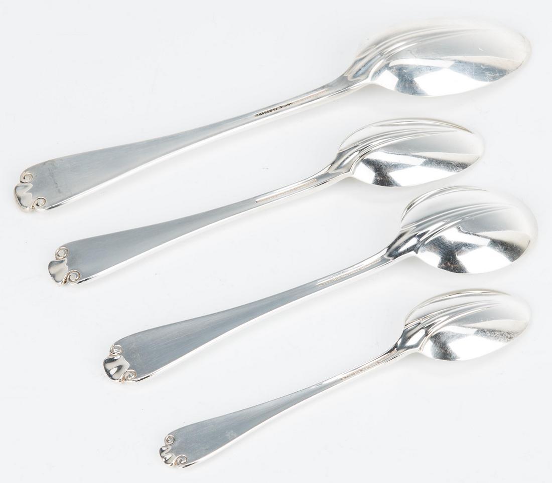 Tiffany Sterling Flatware, Flemish Pattern, 75 Pcs. - Image 15 of 19