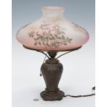 Handel Table Lamp, Forest Base with Floral Shade