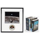 6 Buzz Aldrin Signed Items, incl. Photo & Books
