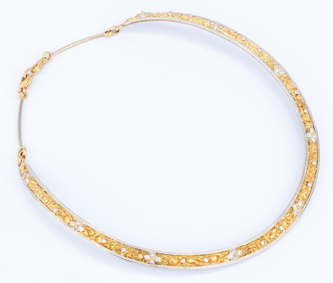 F. Buccellati 18k Dia Collar Necklace