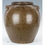Monumental 10 Gallon Daniel Seagle Pottery Stoneware Jar