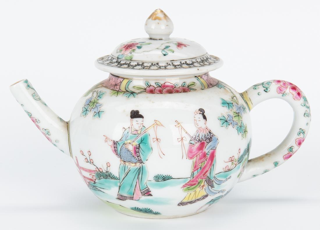 Chinese Export Teapots, Creamers & Lid, 5 pcs - Image 3 of 39