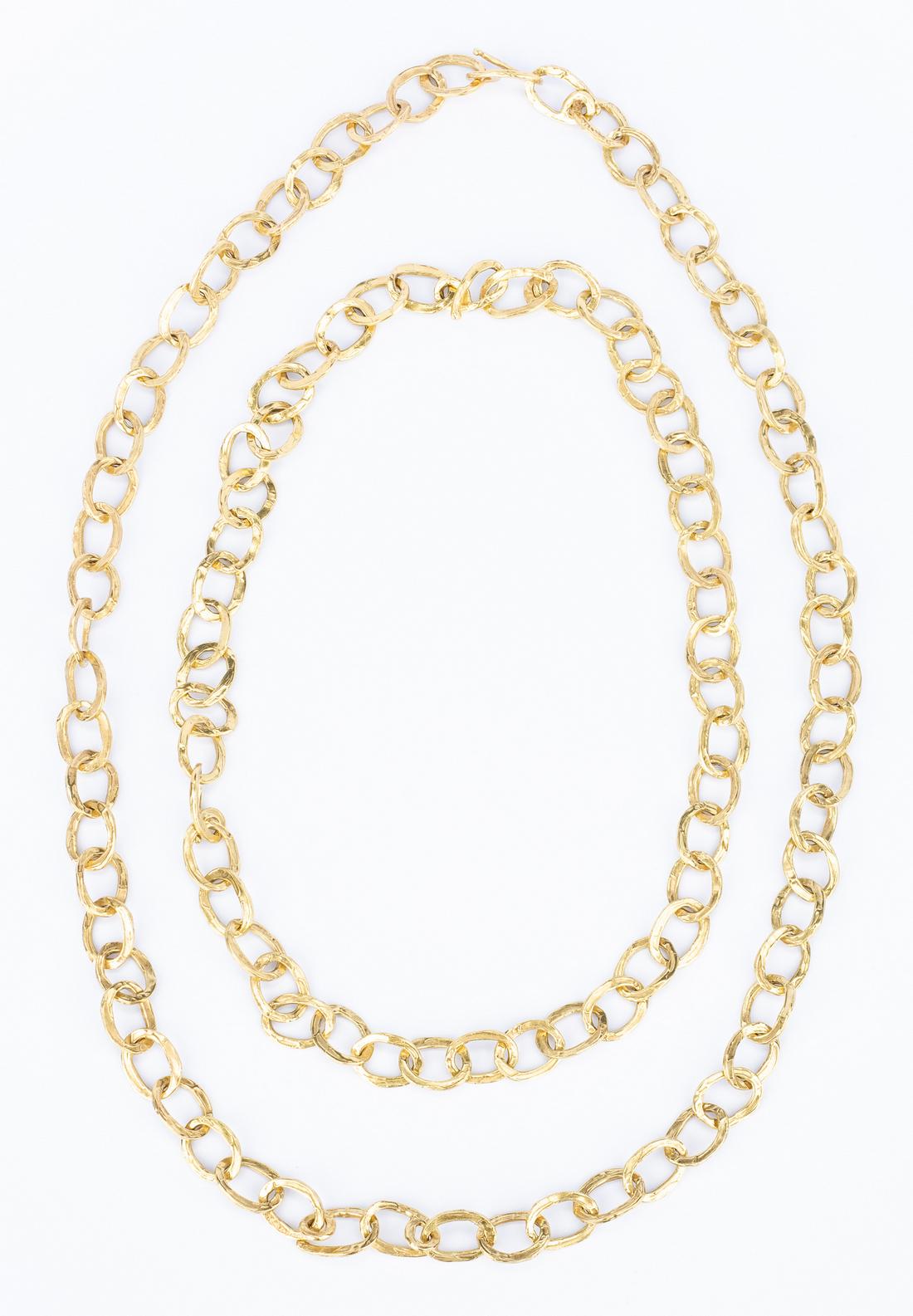 18k Gold Chain Necklace Set, 240 grams - Image 6 of 10