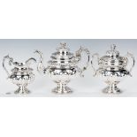 New York Coin Silver Tea Set