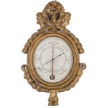 18th French Gilt Wall Barometer