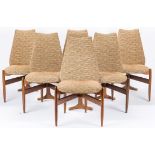 8 Mid Century Modern T Back Chairs