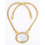 18K Lalaounis Intaglio Pendant Necklace