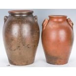 2 East TN Stoneware Pottery Jars, 1 exhibited