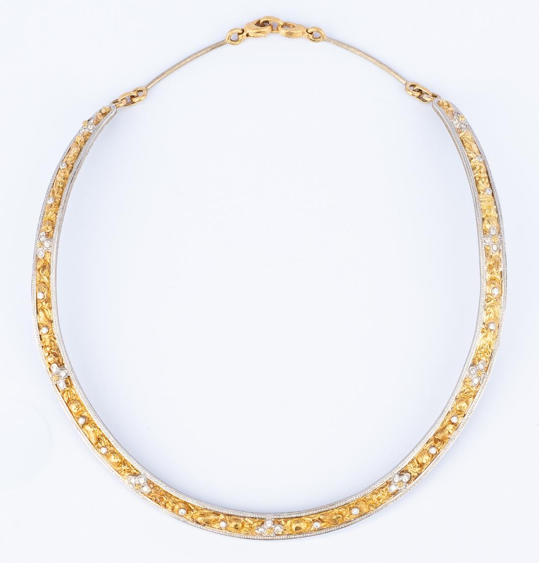 F. Buccellati 18k Dia Collar Necklace - Image 3 of 16