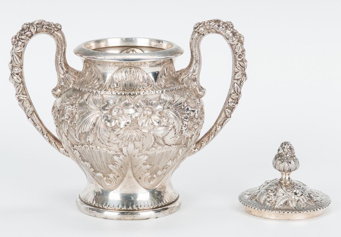 3 Pc. Kirk Repousse Silver Tea Set & more - Image 12 of 41