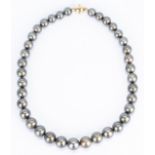 Grey Tahitian Cultured Pearl Necklace