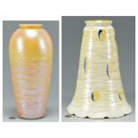 2 Durand Art Glass Items, Shade & Vase