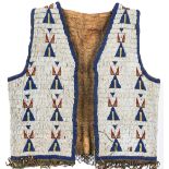 Native American Sioux Fully Beaded Vest