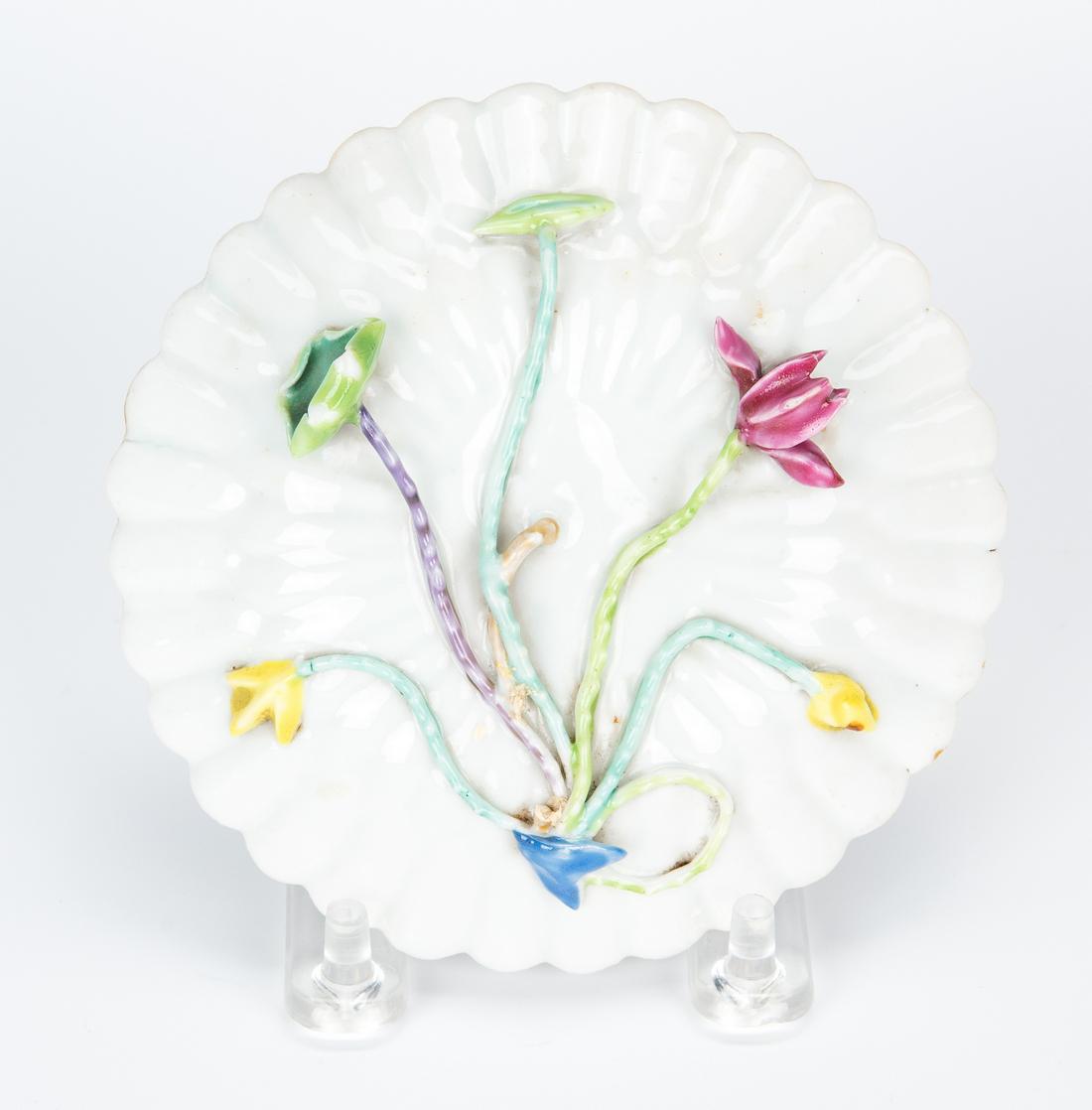 2 Yongzheng Famille Rose Saucers, Relief Decoration - Image 10 of 12