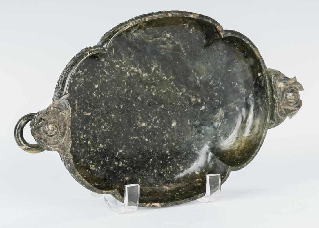 Chinese Spinach Jade Marriage Bowl - Image 12 of 14