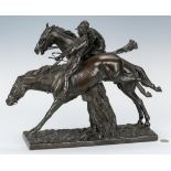 Jean-Leon Gerome Bronze Sculpture, Jockeys on Horseback