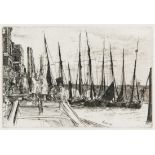 James Whistler Etching, Billingsgate