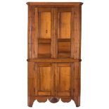 Kentucky Walnut Corner Cupboard