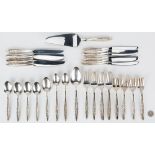 Lunt Floral Lace Sterling Flatware, 58 pcs.