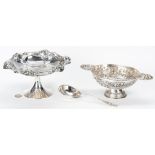 3 Pcs Silver Hollowware, incl Dutch Bowl