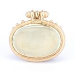 18K Designer Carved Intaglio Pendant