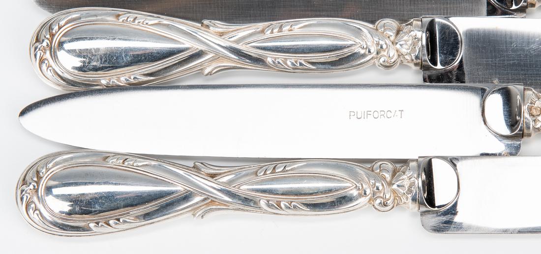 66 pcs. Puiforcat Royal Pattern Sterling Silver Flatware - Image 12 of 12