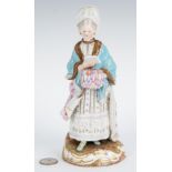 German Meissen Porcelain Figure of a Lady