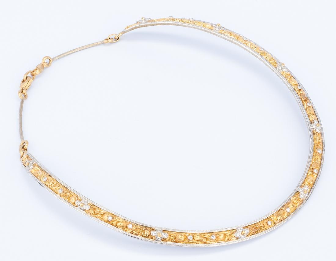 F. Buccellati 18k Dia Collar Necklace - Image 16 of 16