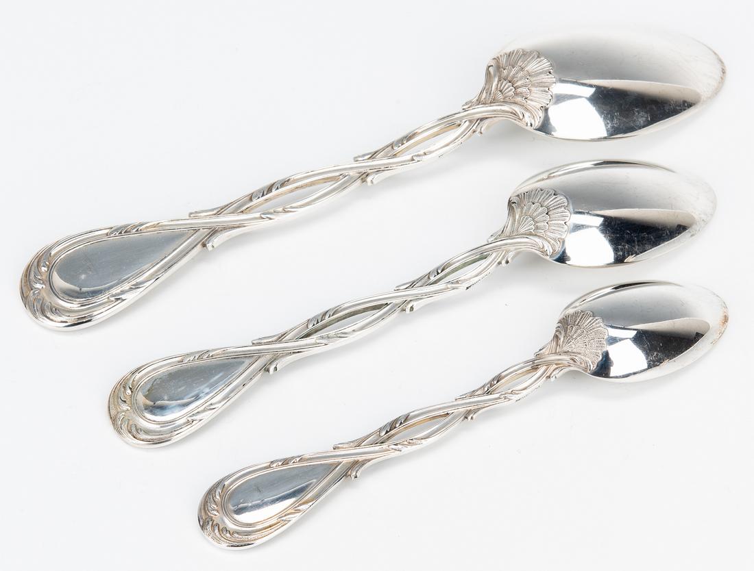 66 pcs. Puiforcat Royal Pattern Sterling Silver Flatware - Image 5 of 12