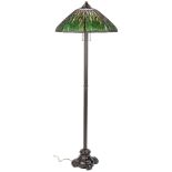 Handel Bronze Floor Lamp & Cattail Shade