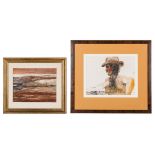 2 Carl Sublett Watercolor Paintings