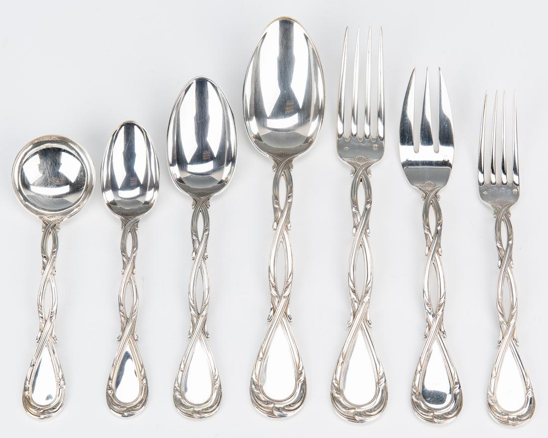 66 pcs. Puiforcat Royal Pattern Sterling Silver Flatware - Image 3 of 12