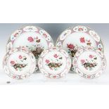 5 Chinese Export Famille Rose Porcelain Pieces
