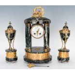 3-piece French Marble Clock Garniture Set