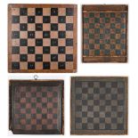 4 Game Boards, Painted Tiles