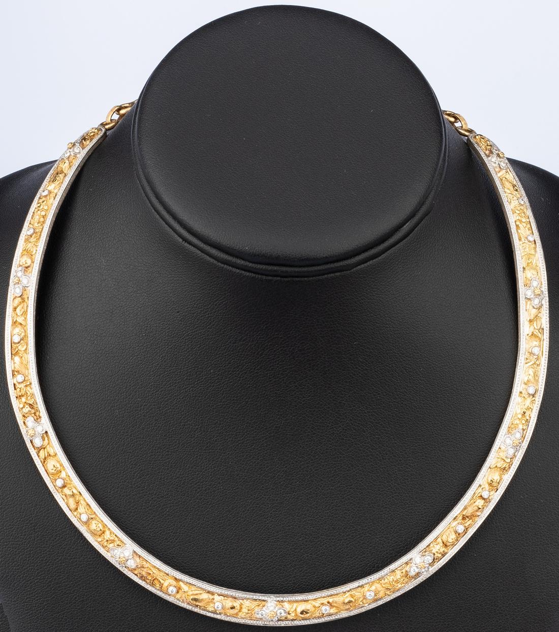 F. Buccellati 18k Dia Collar Necklace - Image 11 of 16