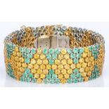 18k Italian Gemstone Fashion Bracelet