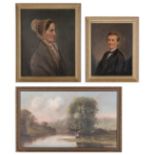 3 Paintings, Marcus Mote, Ohio Quaker