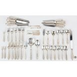 121 pcs. Manchester Southern Rose Pattern Sterling Silver Flatware