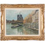 Jean Kevorkian O/C, Paris Canal with Notre Dame