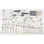 116 pcs. S. Kirk & Son Rose pattern Sterling Silver Flatware