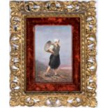 Framed French Porcelain Plaque