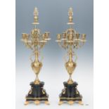 Pair French Neo-Grec Ormolu Candelabras