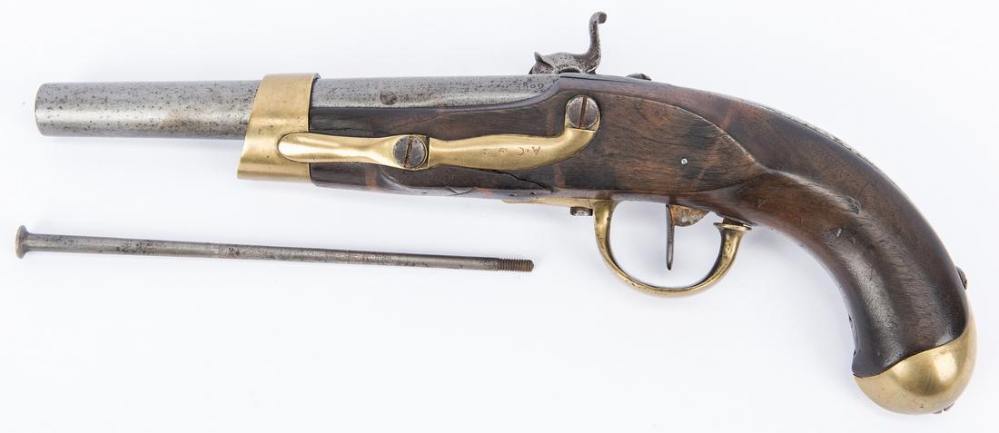 French Maubeuge Arsenal Percussion Pistol, 69 cal - Image 2 of 15
