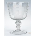 Lord Nelson Commemorative Blown Glass Compote