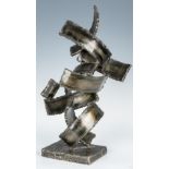 M. Fantoni Bronzed Steel Sculpture