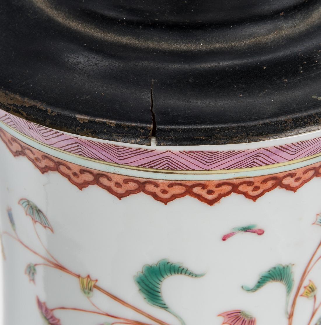 Chinese Famille Rose Lamp, Precious Objects - Image 13 of 14