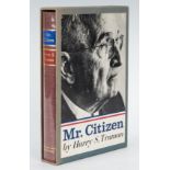 Harry Truman Signed Book, Mr. Citizen